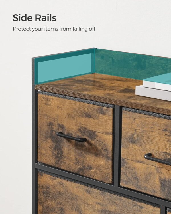 SONGMICS Chest of Drawers, Bedroom Cabinet, 7 Fabric Drawers with Handles, Metal Frame – Bild 5